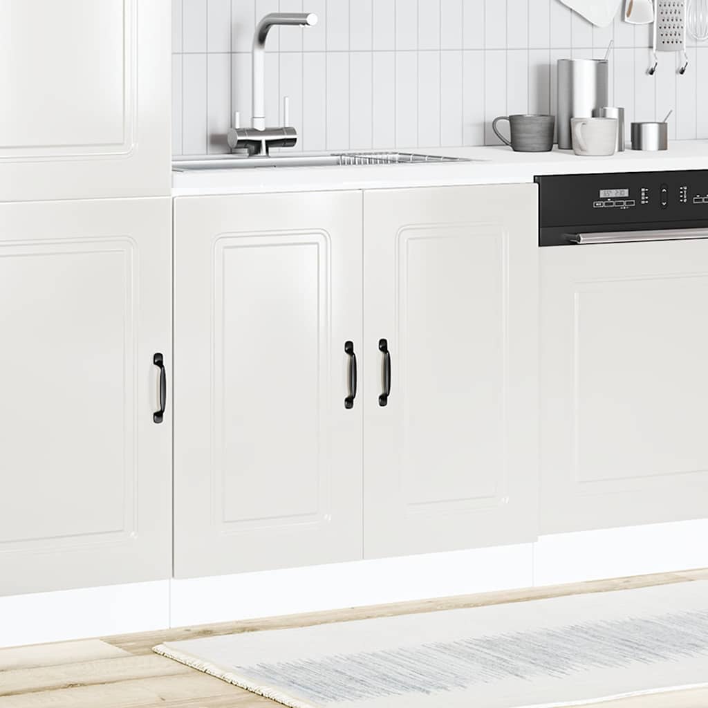 Mueble Bajo Lavabo Kalmar Alto Brillo - Blanco HKH