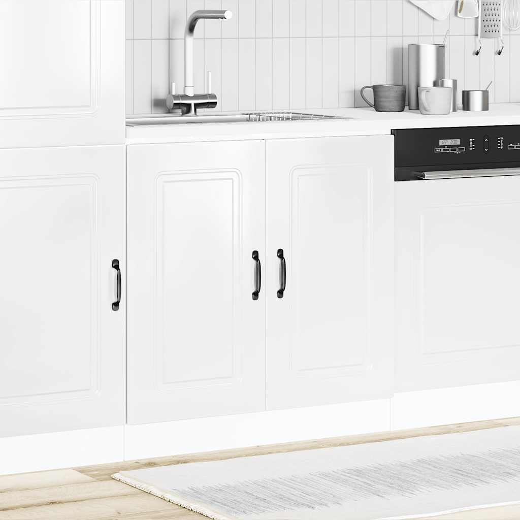 Mueble Bajo Lavabo Kalmar Alto Brillo - Blanco HKH