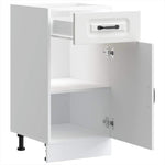 HKH Mueble bajo de cocina Kalmar de madera artificial blanca