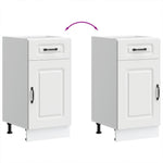 HKH Mueble bajo de cocina Kalmar de madera artificial blanca
