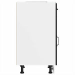 HKH Mueble bajo de cocina Kalmar en madera artificial - Negro