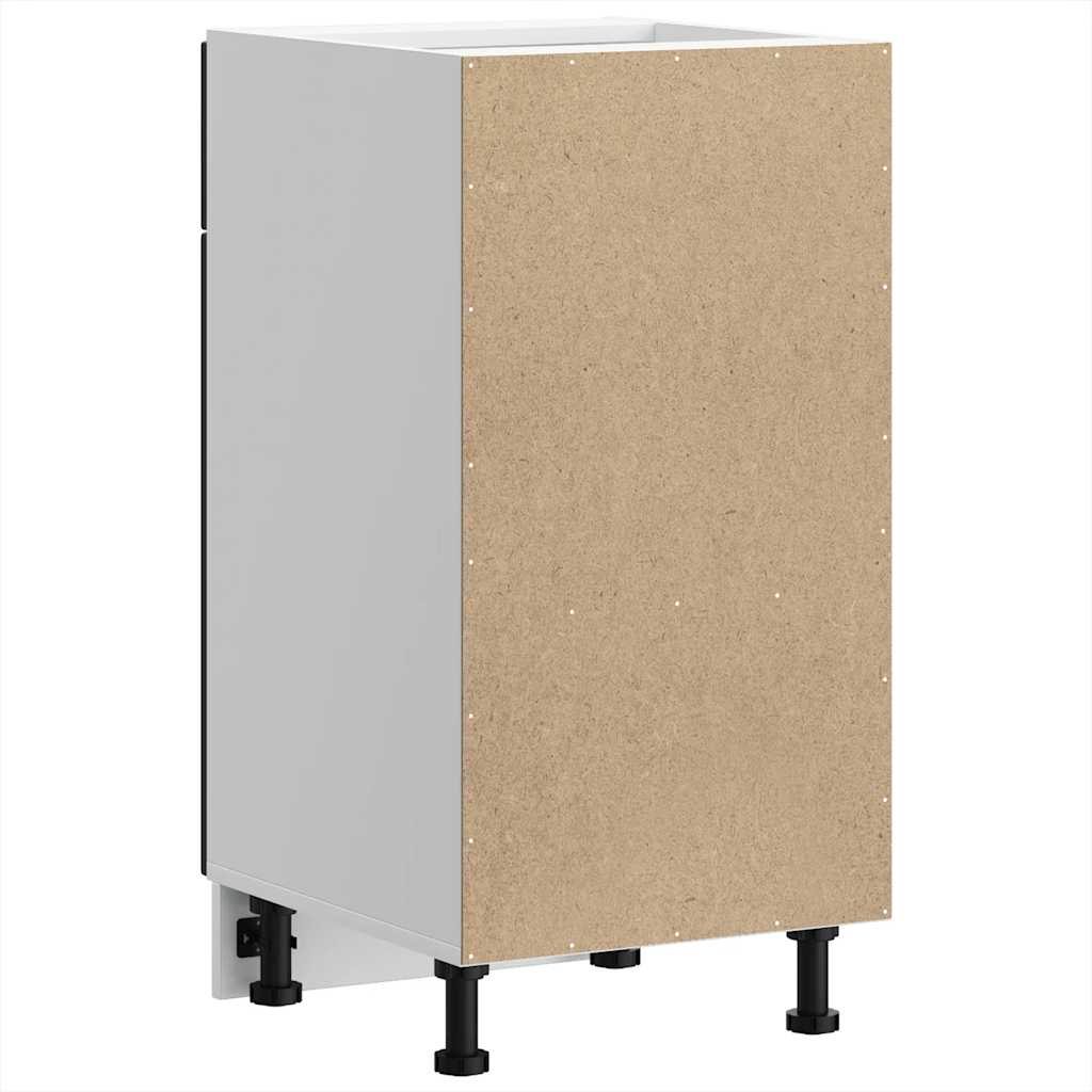 HKH Mueble bajo de cocina Kalmar en madera artificial - Negro