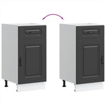 HKH Mueble bajo de cocina Kalmar en madera artificial - Negro