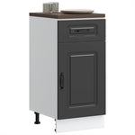 HKH Mueble bajo de cocina Kalmar en madera artificial - Negro