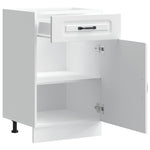 HKH Mueble bajo de cocina Kalmar de madera artificial blanca