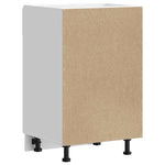 HKH Mueble bajo de cocina Kalmar de madera artificial blanca