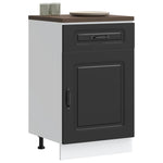HKH Mueble bajo de cocina Kalmar en madera artificial - Negro