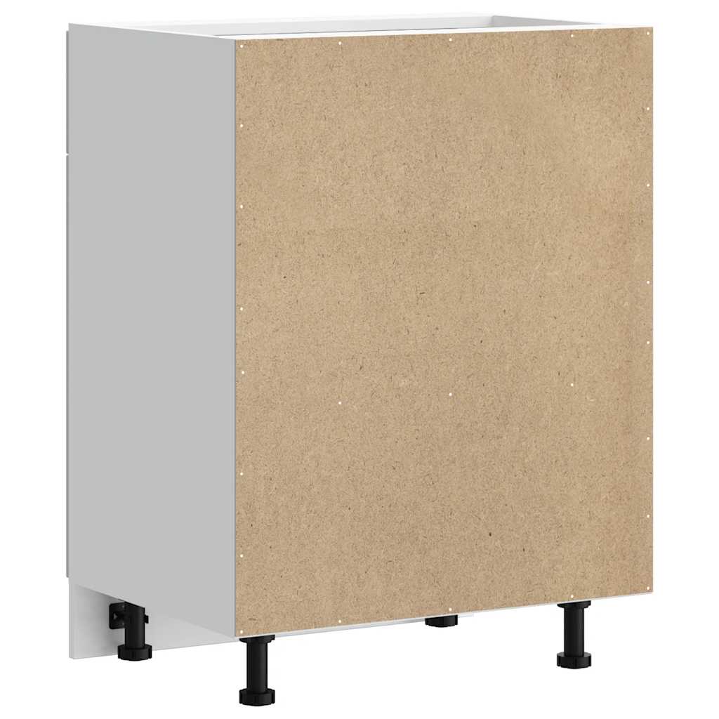 HKH Mueble bajo de cocina Kalmar de madera artificial blanca