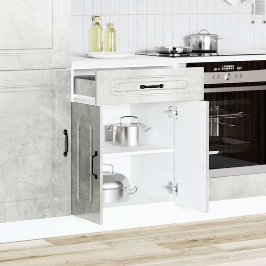 HKH Armário Baixo de Cozinha Kalmar em Betão - Cinza