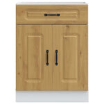 HKH Mueble bajo de cocina Kalmar en roble artesanal
