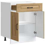 HKH Mueble bajo de cocina Kalmar en roble artesanal
