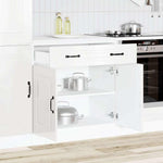 HKH Armário de Cozinha Baixo Kalmar Alto Brilho - Branco