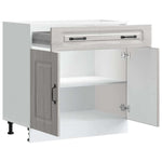 HKH Armário Baixo Cozinha Kalmar Sonoma - Cinzento