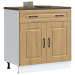 HKH Mueble bajo de cocina Kalmar en roble artesanal