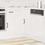 HKH Mueble bajo de cocina esquinero Kalmar Alto Brillo - Blanco