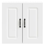 Armario de pared de cocina HKH Kalmar en madera artificial blanca