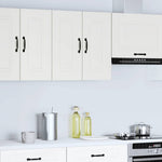 Armario de pared de cocina HKH Kalmar en madera artificial blanca