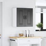 HKH Armario de Cocina de Pared Kalmar de Madera Elaborada Negra