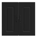 HKH Armario de Cocina de Pared Kalmar de Madera Elaborada Negra