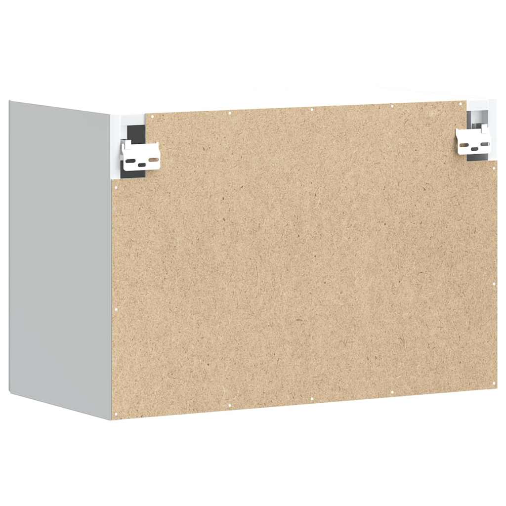Armario de pared de cocina HKH Kalmar en madera artificial blanca