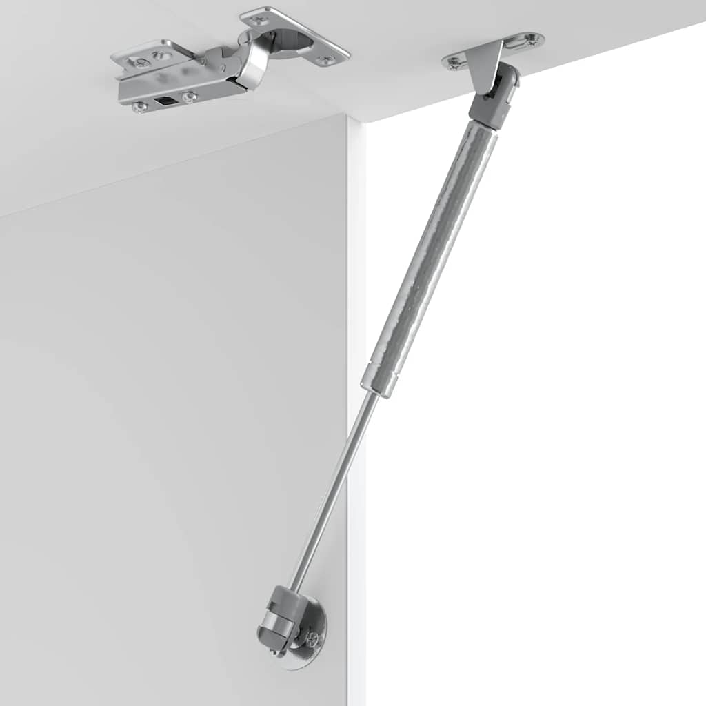 Armario de pared de cocina HKH Kalmar en madera artificial blanca
