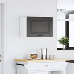 HKH Armario de Cocina de Pared Kalmar de Madera Elaborada Negra