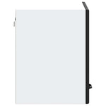 HKH Armario de Cocina de Pared Kalmar de Madera Elaborada Negra