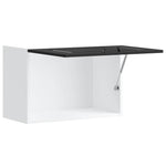 HKH Armario de Cocina de Pared Kalmar de Madera Elaborada Negra