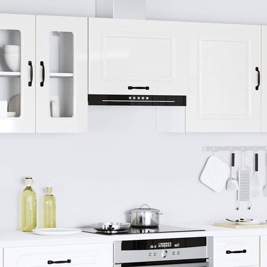 HKH Armário de Parede de Cozinha Kalmar Alto Brilho - Branco