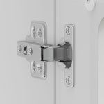 HKH Armário de Parede de Cozinha Porta em Vidro Kalmar Branca