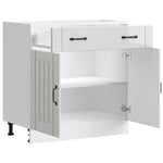 Mueble de cocina bajo Lucca Brillante - Blanco