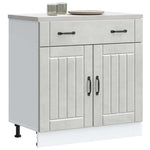 HKH Mueble bajo de cocina Lucca en Cemento - Gris