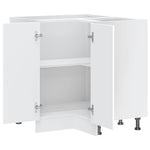 HKH Armário Baixo Canto Cozinha Lucca - Branco