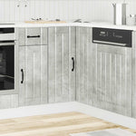 HKH Mueble Bajo de Esquina para Cocina Lucca de Madera en Cemento - Gris