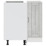 HKH Mueble Bajo de Esquina para Cocina Lucca de Madera en Cemento - Gris