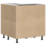 HKH Mueble Bajo de Esquina para Cocina Lucca de Madera en Cemento - Gris