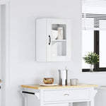 HKH Armario de Pared de Cocina Puerta de Cristal Lucca - Blanco