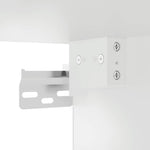 HKH Armario de Pared de Cocina Puerta de Cristal Lucca - Blanco