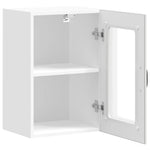 HKH Armario de Pared de Cocina Puerta de Cristal Lucca - Blanco