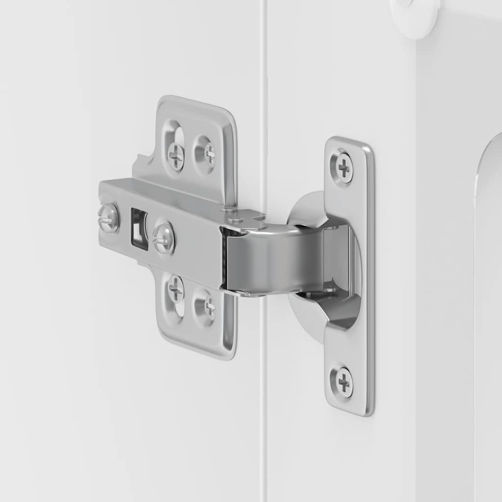 HKH Armario de Pared de Cocina Puerta de Cristal Lucca - Blanco