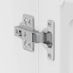 HKH Armario de Pared de Cocina Puerta de Cristal Lucca - Blanco