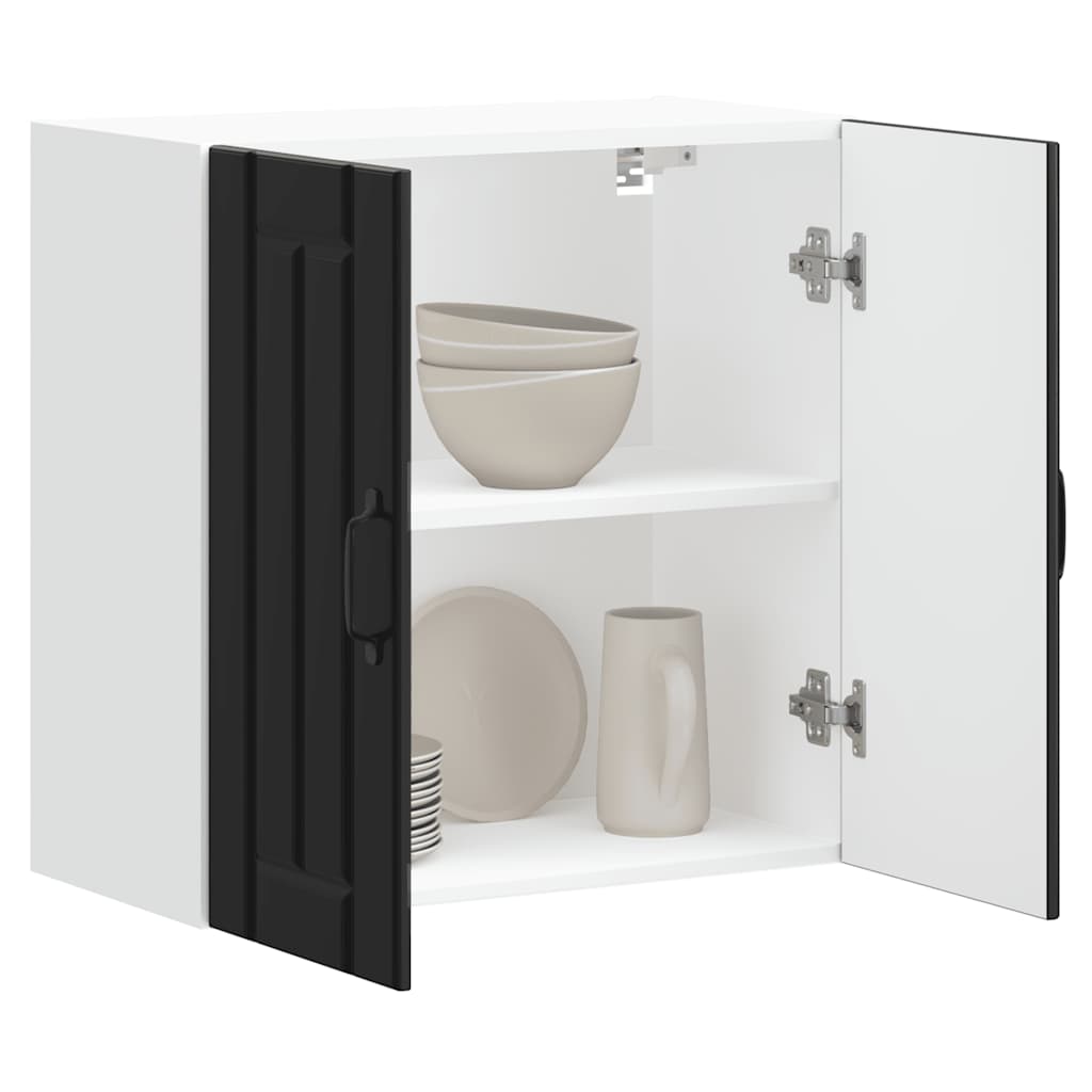 HKH Armário de Parede da Cozinha Lucca - Preto