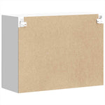 HKH Armario de Pared de Cocina Puerta de Cristal Lucca - Blanco
