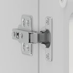 HKH Armário Parede de Cozinha Porta em Vidro Lucca Brilhante - Branco