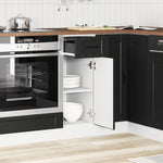 HKH Mueble Bajo de Cocina Porto - Negro