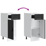 HKH Mueble Bajo de Cocina Porto - Negro
