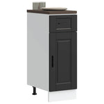 HKH Mueble Bajo de Cocina Porto - Negro