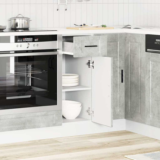 HKH Armário Base Cozinha Porto em Cimento - Cinzento