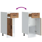 Mueble bajo de cocina HKH Porto de madera envejecida