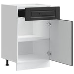 HKH Mueble Bajo de Cocina Porto - Negro